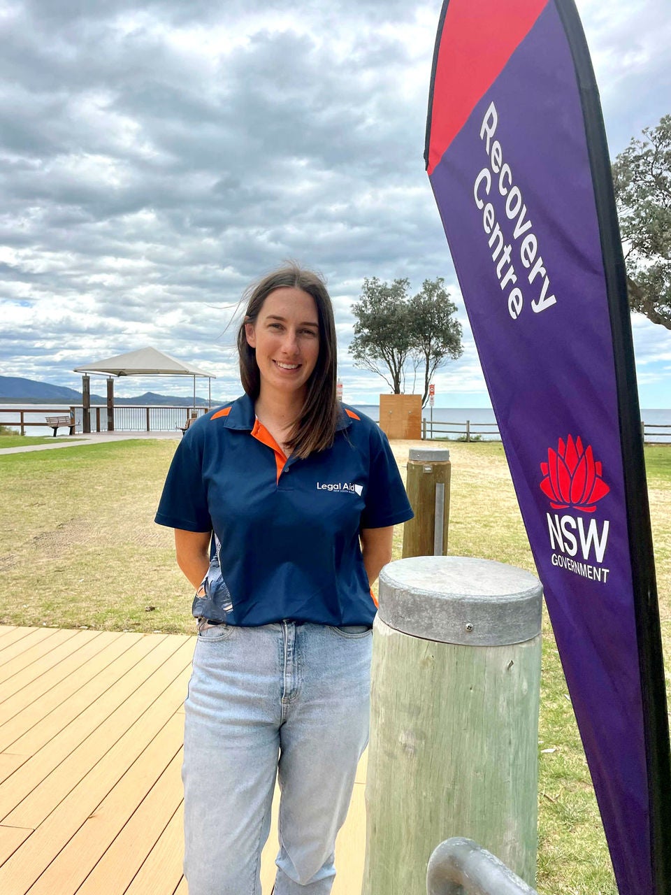 Alex Rumore standing outside near the Bermagui outreach.